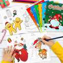 D-FantiX 24Pack Christmas Coloring Book for Kids, Christmas Party Favors for Kids, Holiday Activities Gift for Boys Girls, Xmas Treats Prizes Stockings Goodie Bags Stuffer Filler Party Supplies