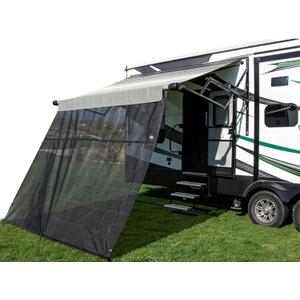 CAREFREE 701009ACD Black 10' x 9' Drop RV Awning EZ ZipBlocker