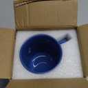 Smilatte 20 OZ Large Coffee Mug, M016 Plain Ceramic Boss Big Tea Cup with Handle for Dad Men, Blue