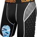 Soared Youth Sliding Shorts Baseball XPE Padded Slider Shorts Protective Compression Short for Football Lacrosse Softball (Small, BK+PC)