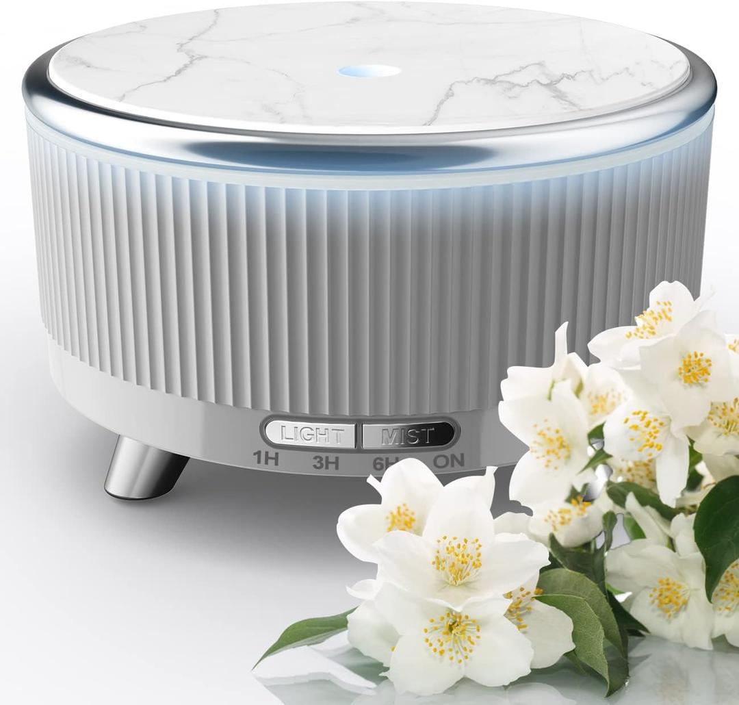 Diffusers for Essential Oils Large Room, 500ml Aromatherapy Diffuser7 Colors Changed (Grey)