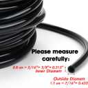 3/8" Irrigation Tubing 100ft, Heavy Duty Blank Distribution Tubing, Watering Drip Automatic Irrigation Equipment Set for Garden Greenhouse,Flower,Patio