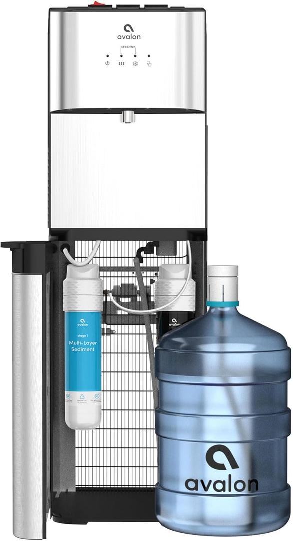 Avalon A3F Bottom Loading Water Cooler Dispenser with BioGuard-3 Temperature Settings-UL-Filtered Avalon A3F Bottom Loading Water Cooler Dispenser with BioGuard-3 Temperature Settings-UL-Filtered