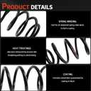 Rear Left & Right Suspension Coil Spring Set Compatible with A4 Quattro 2009-2012 L4 2.0L, Replace 8K0511115FN, RA7055 2PCS