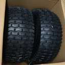 2PCS 15x6.00-6 Tire and Wheel Assembly, 4 Ply Tubeless 15x6-6 Front Tire Assembly Replacement for Craftsman John Deere Husqvarna Riding Mowers, 500lbs Capacity, 3" Centered Hub, 3/4" Bushing (Yellow)