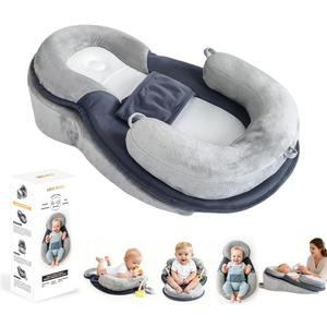 Baby Feeding Pillow, Anti Overflow Breast Feeding Pillow, Baby Lounger & Tummy Time Mat, Detachable Design