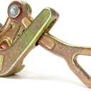 QWORK 1 T Cable Grip Wire Grip Steel Rope Jaw Puller for Wire Rope, Pulling 2204 Lbs