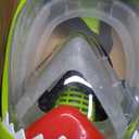 Full Face Snorkel Mask for Kids with 180 Panoramic View, Snorkeling Set Featuring Anti-Leak and Anti-Fog Foldable Dry Top Design for Safe Underwater Adventures Snorkeling Gear for Kids (Green)