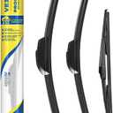 3 Pack Windshield Wiper Blades Compatible With Toyota Prius(Not compatible with Prius C) 2015 2014 2013 2012 2011 2010 Automotive Replacement Front Rear Wiper Blades Set For My Car - 26" 19" 16"