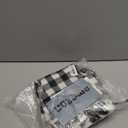 BBTO 5 Pcs Plaid Christmas Stockings, 18 Inch Buffalo-Plaid Xmas Stockings Large Bone Shape Christmas Decor Fireplace Hanging Decoration for Xmas Family (White Black Buffalo Plaid)