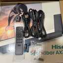 Hisense AX3100Q 3.1Ch Sound Bar with Wireless Subwoofer, Dolby Atmos, DTS:X, Bluetooth 5.3, Roku TV Ready, HDMI/AUX/ARC/Optical/USB, EzPlay, 7 EQ Modes