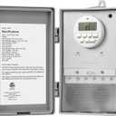 DEWENWILS Pool Pump Timer, Digital Timer Box, 2HP 40A 120-277 VAC, 7-Day 20 ON/Off Programmable Timer Switch for Water Heater, Pool Pump, SPA, Motor, ETL Listed Gray