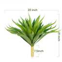 Velener Outdoor Fake Agave Artificial Plant, Unpotted Fake Plant for Room Decor, UV Resistant Faux Agave Plant for Outdoor/Indoor Decor, 22 inches, 2 Pack(43 Leaves)