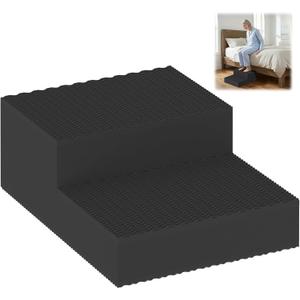 8. 0 inch Height HD Foam EVA Plastic Two Steps Stool for Bed Seniors Audlts