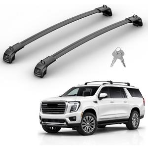 360Lbs Roof Rack Cross Bars Compatible with 2021-2026 Chevy Suburban & Tahoe,GMC Yukon XL,Cadillac Escalade ESV, Heavy Duty Aluminum Roof Rails Crossbars Rooftop Luggage Racks Cargo Carrier