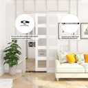 JUBEST 6FT Pocket Door Hardware and Track Set with Soft Close Mechanism