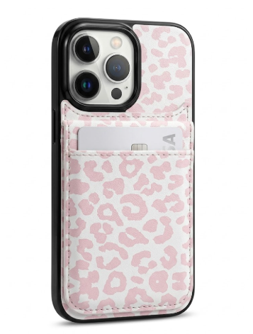 KIHUWEY for iPhone 17 Pro Case Wallet Compatible with MagSafe Wireless Charging, Credit Card Holder, RFID Flip Leather Magnetic Clasp Kickstand Heavy Duty Protective Cover 6.3 Inch (Rose)