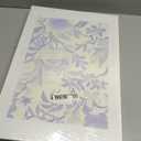 Lavender And White Vintage Floral Chinoiserie Canvas wall art Light Lilac Painting Picture Wall Decor Pale Purple Simple Peonies Poster Print Artwork for Bedroom Living Room Bathroom Home Decoration (1624 in-Canvas, Flower)