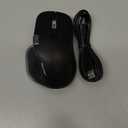 TECKNET Wireless Mouse, Bluetooth Mouse (BT5.3/5.0 & 2.4G) Rechargeable Ergonomic Optical Mouse with 6 Adjustable DPI, Side Scroll, Quiet Clicks, USB A Receiver, 7 Buttons, Wide Compatibility - Black