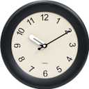 Kesin Wooden Wall Clock 12 Inch Silent Non Ticking Wall Clocks Battery Operated Simple Modern Small Analog Clocks Decorative for Kitchen, Living Room, Home,Bedroom, Office (Black)