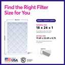 BNX TruFilter 18x24x1 Air Filter MERV 8 (4-Pack) - MADE IN USA – Dust & Pet Defense Electrostatic Pleated Air Conditioner HVAC AC Furnace Filters for Dust, Pet, Mold, Pollen MPR 600 – 700 & FPR 5