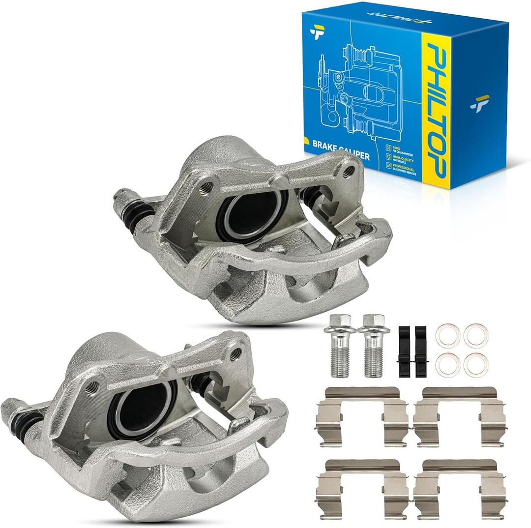 PHILTOP Front Brake Caliper Compatible with 2005-2010 Cobalt, 2003-2007 Ion, 2007-2009 G5, 18-B4880, 18-B4881