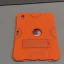 Cantis Case for iPad 11-inch (A16) 2025/ iPad 10th Generation 2022 (10.9 inch), Shockproof Cover 10th Generation with Pencil Holder & Kickstand, Orange