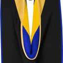 GraduationMall Graduation Doctoral Hood for Science and Mathematic PhD Degree Deluxe Doctorate Academic Hood With Gold Piping