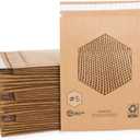 IDL Packaging Large 9.875" x 15.5" Paper Bubble Mailers #5, Pack of 30 - Alternative to Plastic Padded Envelopes - Patented Honeycomb Paper Filler - Great for Shipping Documents, CDs, Fragiles