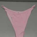 Women's Cheeky Brazilian Bikini Bottoms Low Rise High Cut Swim Bottom, Pink Size XL
