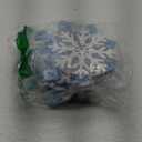OuMuaMua 6 Set Snowflake Christmas Table Decorations - 12pcs Blue White Glitter Wooden 3D Snowflake Decor Tabletop Centerpiece for Christmas Party Supplies Home Decor