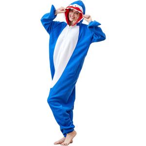 Unisex Adult Cartoon One-piece Shark Cosplay Costume, Small, Shayu