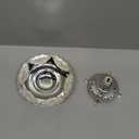 European Fruit Tray, Metal Food Serving Tray Easy To Clean with Base, Silver Serving Tray for Storage (Silver)