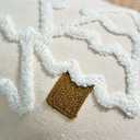 Christmas Tree Pillow Covers 18x18 Decorative Christmas Beige Throw Pillow Cases Winter Holiday Couch Cushion Case for Sofa Bed Room Home Decor