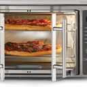 Oster Air Fryer Oven 10-in-1 Countertop Toaster Large Enough for 2 Pizzas Stainless Steel French Doors XL Sized