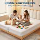 FeelAtHome Bed Bridge Twin to King Converter Kit - Twin XL to King Connector - Mattress Conversion Bridge with Adjustable Strap for Guest Room, Kids Room, Hotel(10" Class)