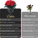 Eclore Floral Preserved Flowers Forever Roses and Forever Flowers in Vase, Real Preserved Roses, Eternal Flowers, Gift for Mom or Girlfriend - Gift for Birthday Flowers for Delivery
