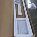 Ideal Pet Products Aluminum Pet Patio Door, Adjustable Height 77-5/8" to 80-3/8", 7" x 11-1/4" Flap Size, White
