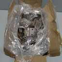 DecoBasics 3/8" Inset Cabinet Hinges Brushed Nickel (25 Pair -50 Pcs) Offset Self Closing Cabinet Hinges for Kitchen Cabinets Satin Nickel w/Silicon Bumpers & Upgraded Screws