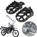 Motorcycle Foot Pegs Footpegs Foot Pedals Rests CNC for DR650 DR650SE 1996-2023 DRZ125L 2012-2023 RM85 2002-2006 Dirt Pit Bike Dual Sport Black