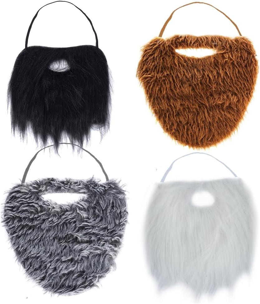 Tigerdoe Fake Beards for Adults Kids - Costume Accessories - Beard & Mustache - Fake Mustaches