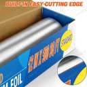 Standard Aluminum Foil 12" x 500 Sq Ft - for Grilling, Baking & Cooking, Food Storage & Preservation, Commercial Use