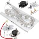 Dryer Heating Element Kit Replaces For Whirlpool Cabrio Duet Model WED6620HC1 WED6620HC0 WED8127LC1 WED8127LC2 WED6120HC1 WED6620HC2 WED6620HW1 WED6120HW1 WED8000DW4 WED8500DC4 WED85HEFW1 WED8120HC0