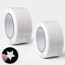 1000 Pcs Small Star Stickers Roll, 1 Inch Self-Adhesive White Star Stickers, Writable Tiny Stars Sticker, Stars Labels for Reward Charts, Arts & Crafts, Classroom Decor