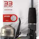 Zebco 33 Micro Adventure Spincast Reel and Fishing Rod Combo, 36-Inch Telescopic Rod, Ultra-Light Power, Moderate Action, Silver/Green