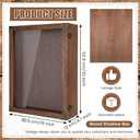 Cinnvoice 4.7" Extra Deep Shadow Box Frame Display Case, Russet, 16x20 Inch