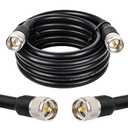 XRDS 12FT KMR 400 UHF Coax Cable, PL-259 Male Connector, Low Loss 50 ohm Cable for Ham, SWR Meter