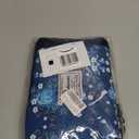 Large Capacity Foldable Travel Bag Expandable Portable Carry on Bag Dry&Wet Separation Sports Duffel Bags (Blue Flower)