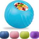 Long-Lasting Dog Lick Toy, Wobbly Dog Enrichment Lick Bowl to Keep Dogs Busy, Interactive Stuffable Dog Treat Feeder for Boredom, Silicone Treat Dispensing Chew Toy(Light Blue,L)