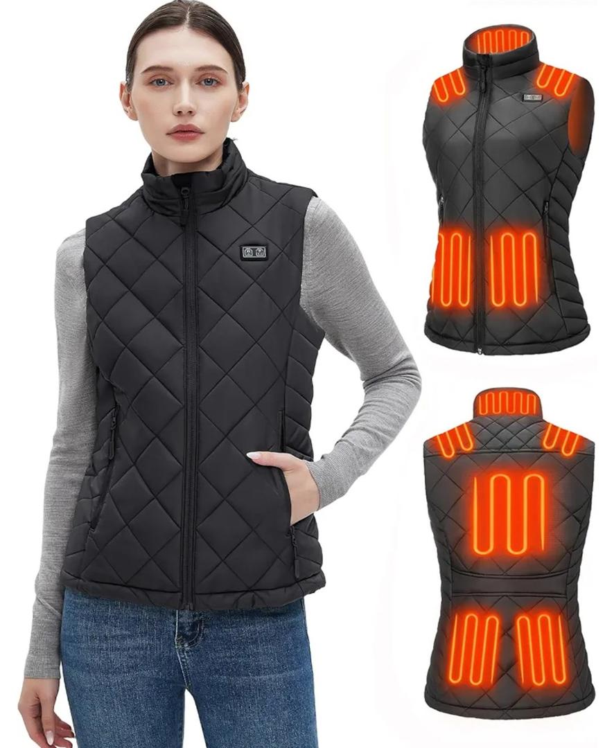 Glaais Heated Vest Women with Battery Pack 16000mAh 7.4V, Women's Heated Vest Warming Electric L